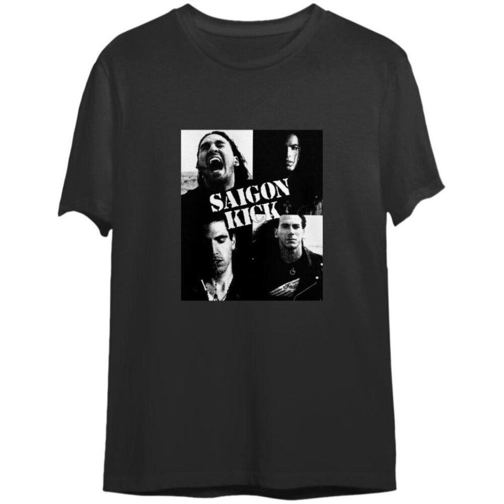 Saigon Kick Somebodys Gonna Get Hurt 1991 World Tour Music Fan T-Shirt 91